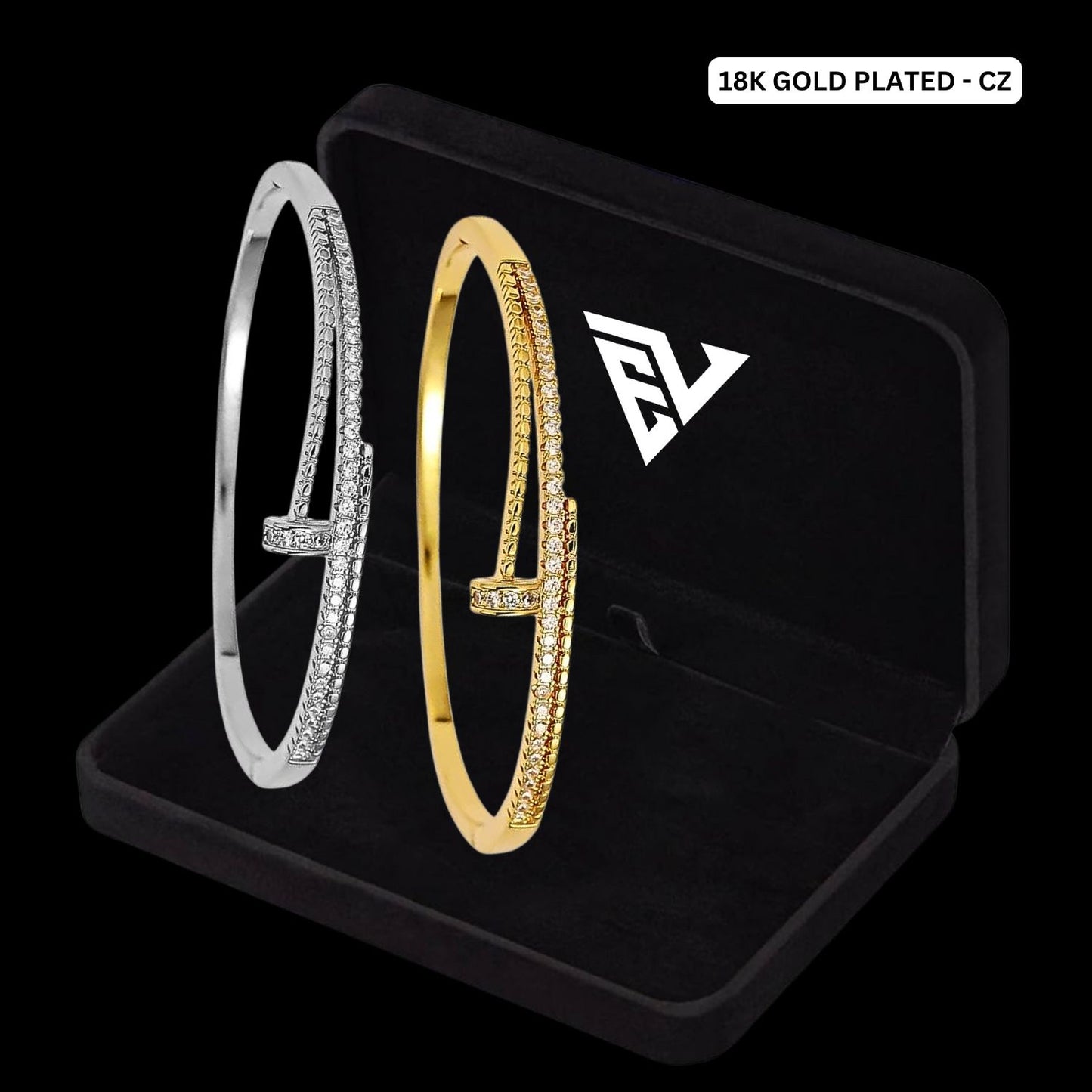 Diamond Nail Bracelet