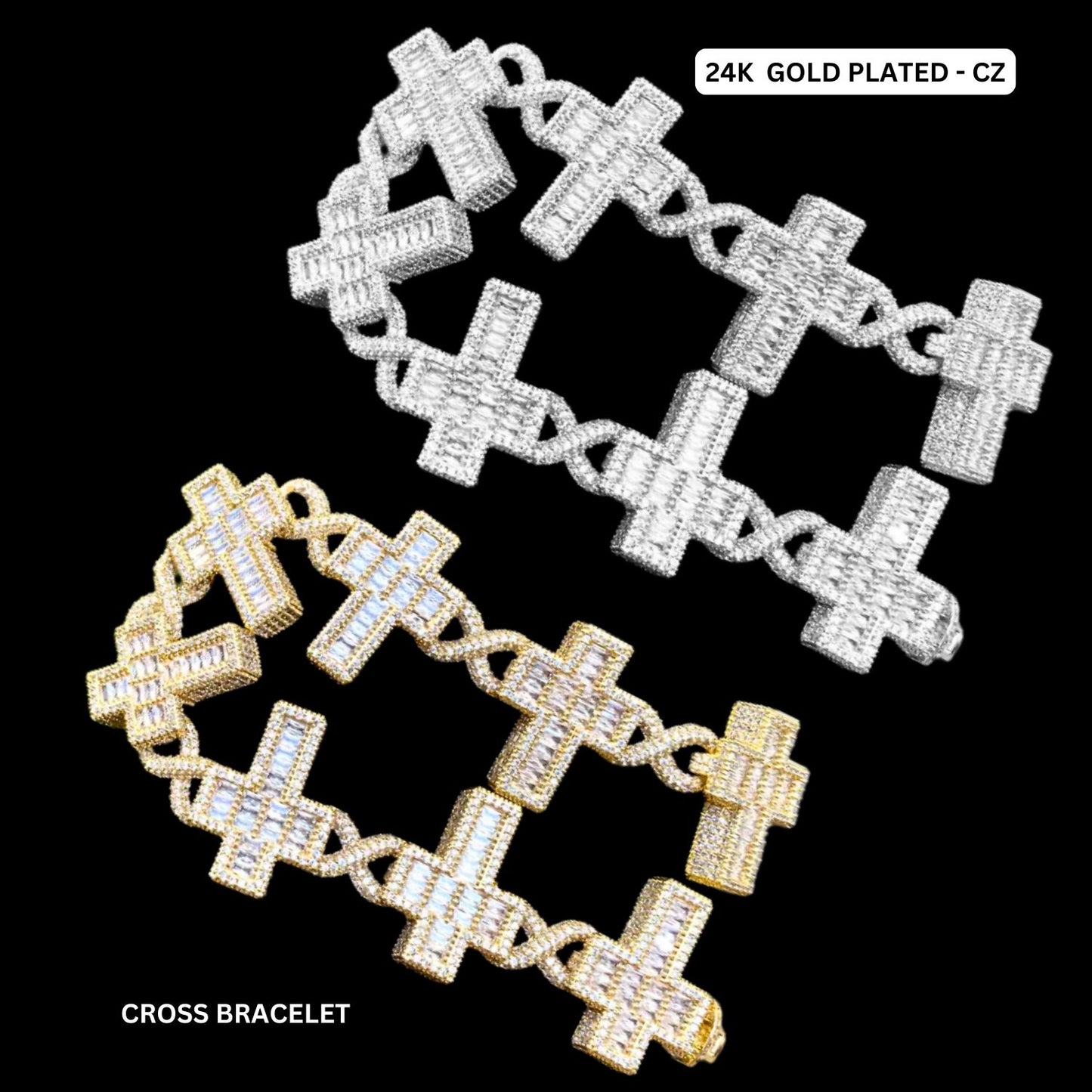 Cross Infinity Bracelet