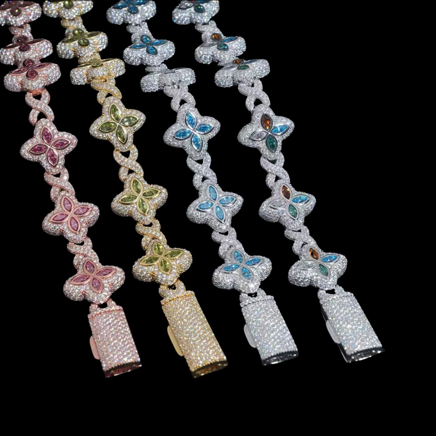 Flower Infinity Link Bracelet