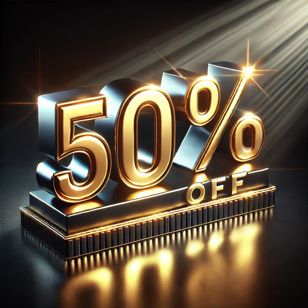 EXCLUSIVE 50% OFF