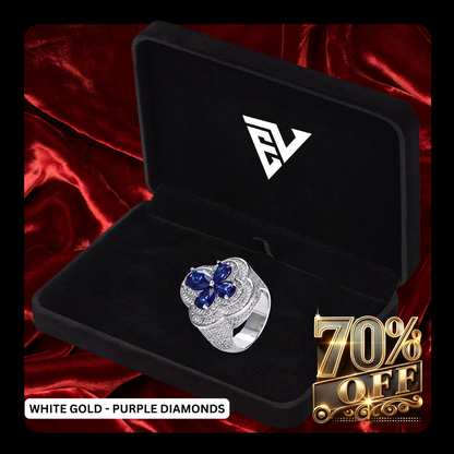 Diamond Flower Ring