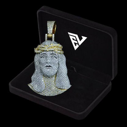 Diamond Jesus Pendant