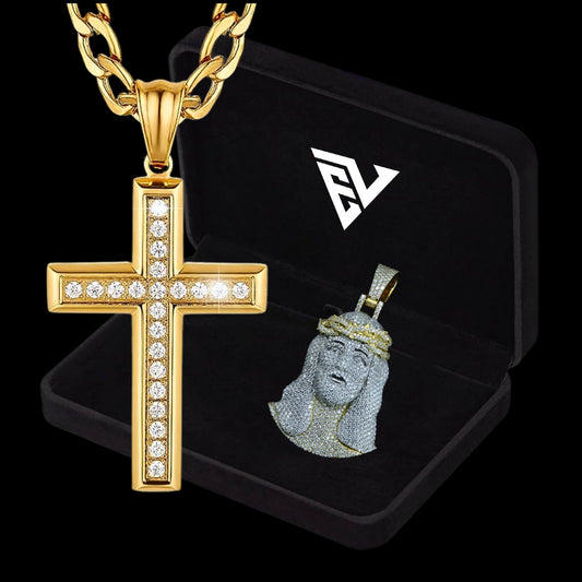 Diamond Jesus Pendant