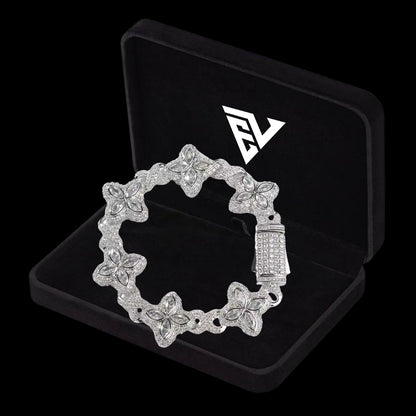 Flower Infinity Link Bracelet